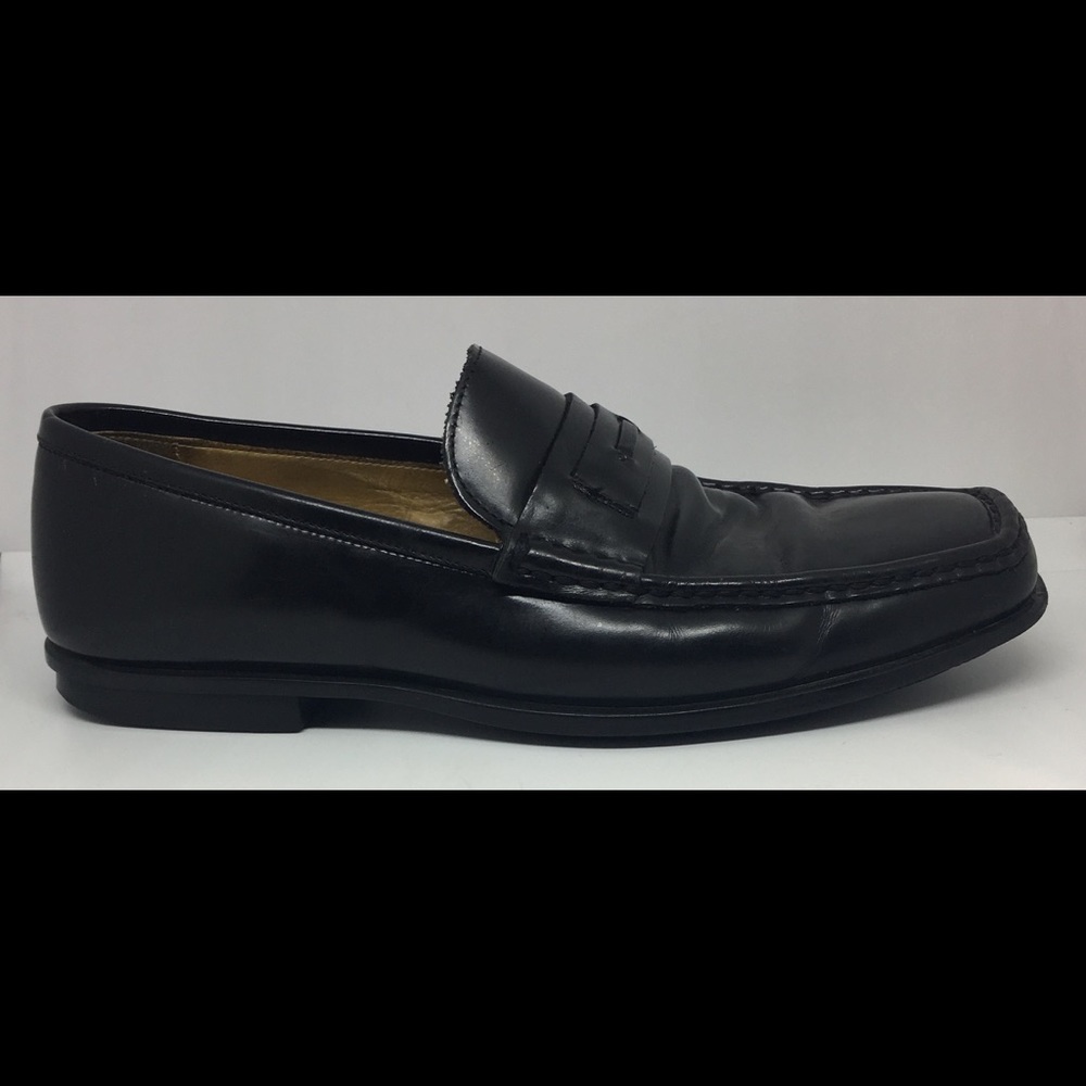 Coach Men's Black Leather Slip On Loafer Size 9 D